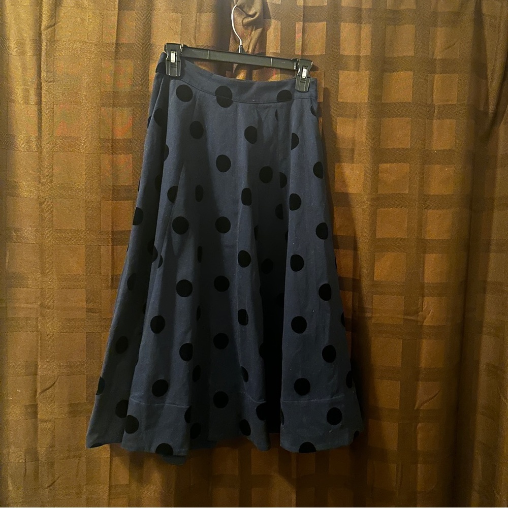 1901 Circle Dot Midi Skirt- Retro Circle skirt Size 0 - Picture 3 of 4